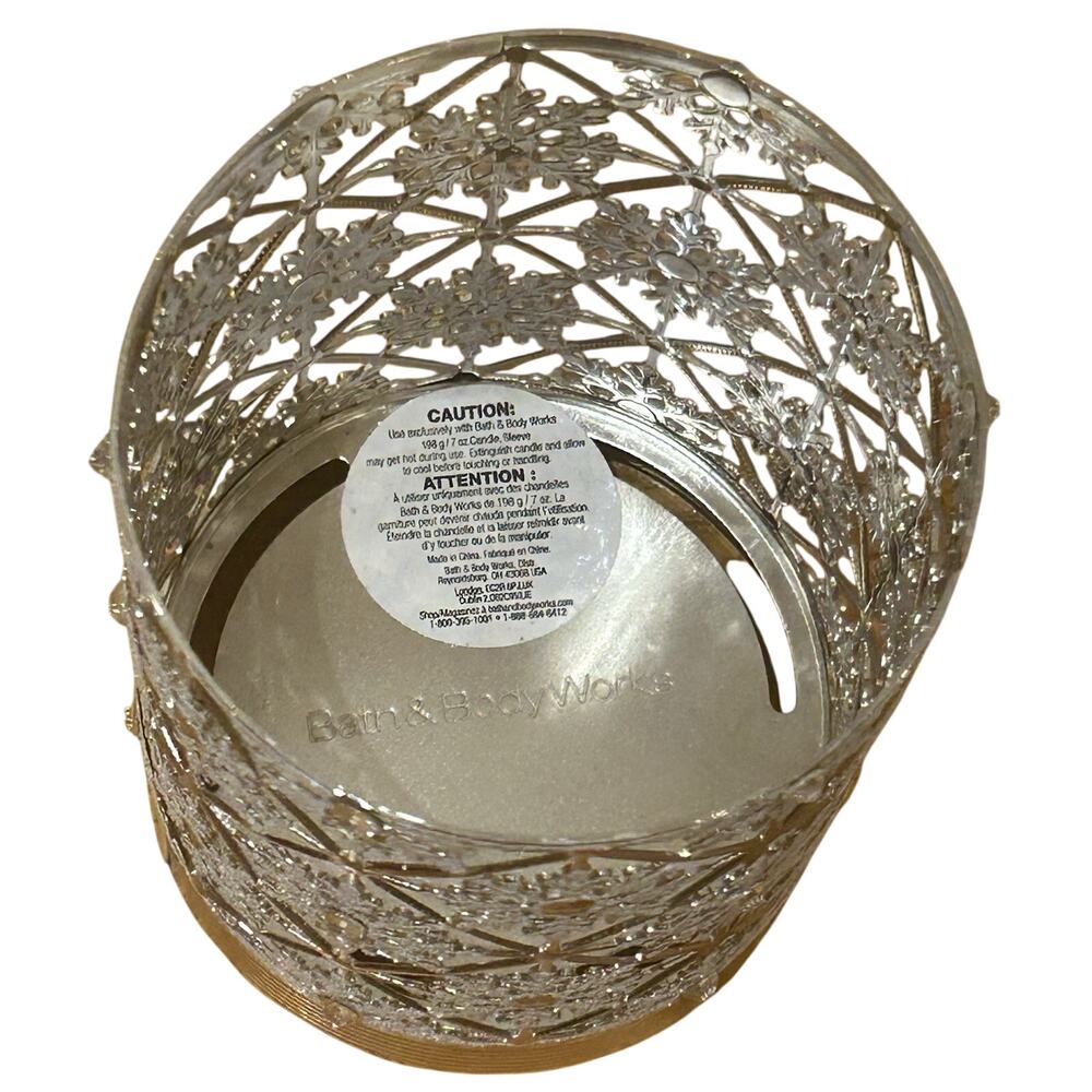 New Bath & Body Works Geo Snowflake Single Wick Candle Holder - Picture 5 of 7